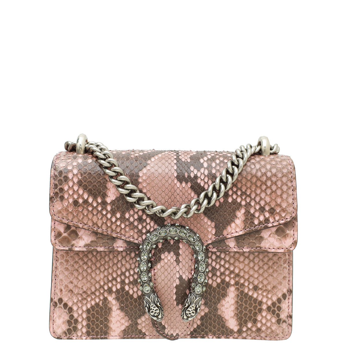 Gucci Bicolor Snakeskin Crystal Dionysus Mini Bag