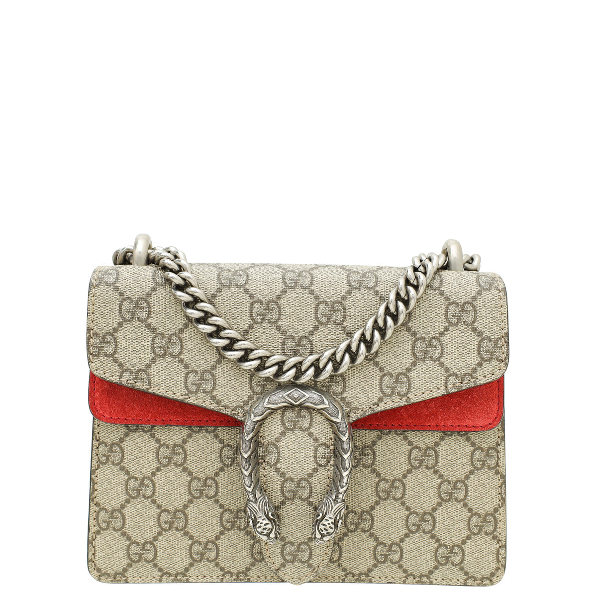 Gucci Bicolor GG Supreme Dionysus Mini Flap Bag