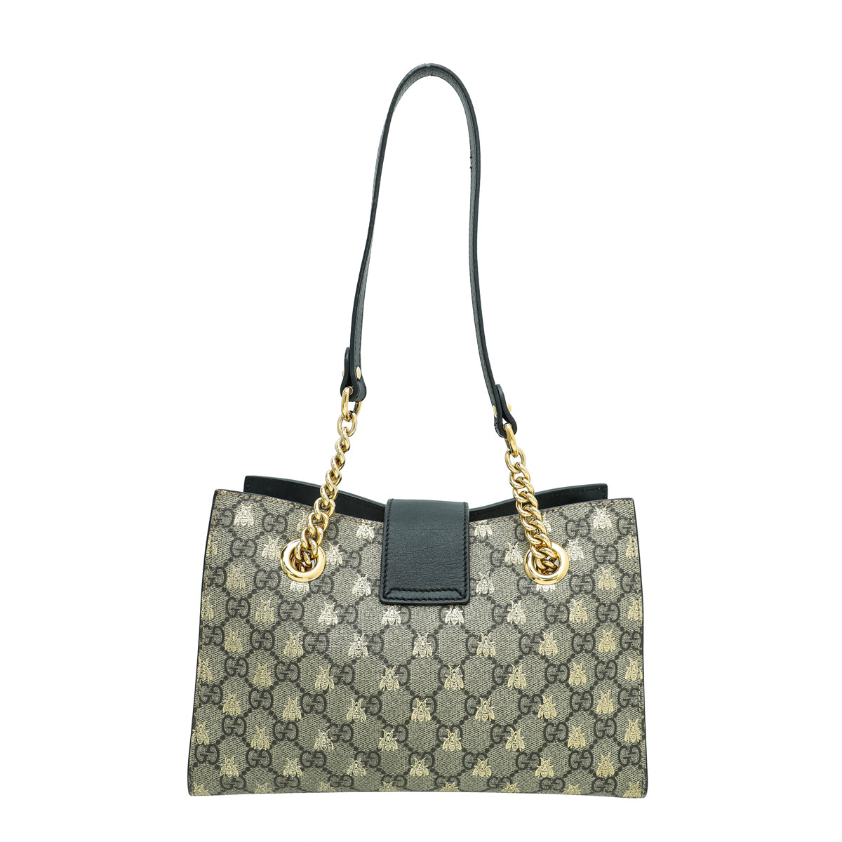 Gucci Bicolor Padlock Bee Small Tote Bag