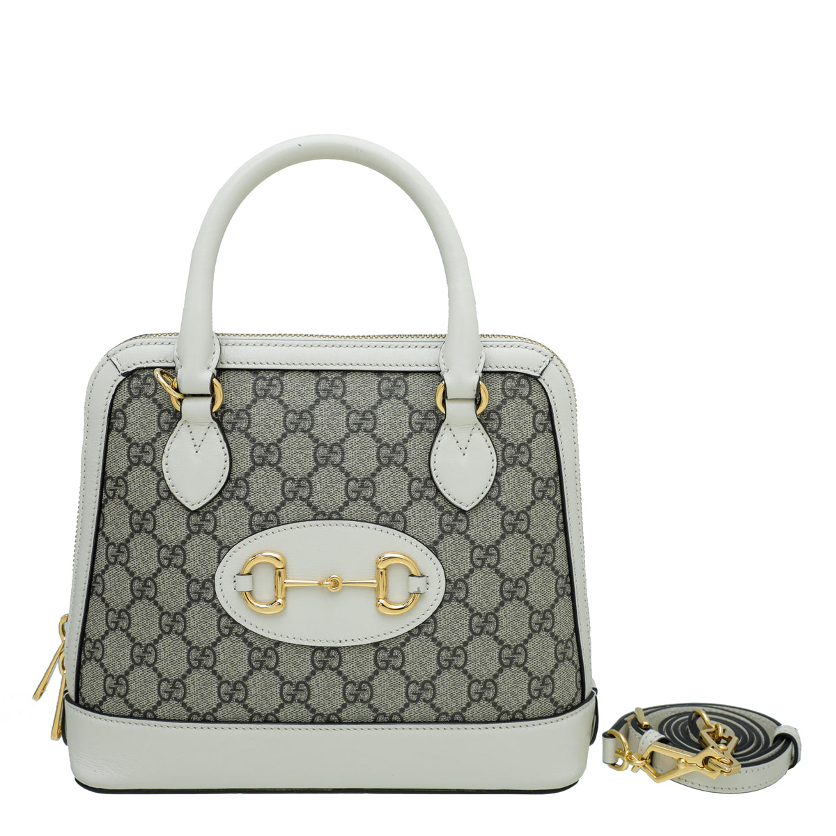 Gucci Bicolor Horsebit 1955 Small Top Handle Bag