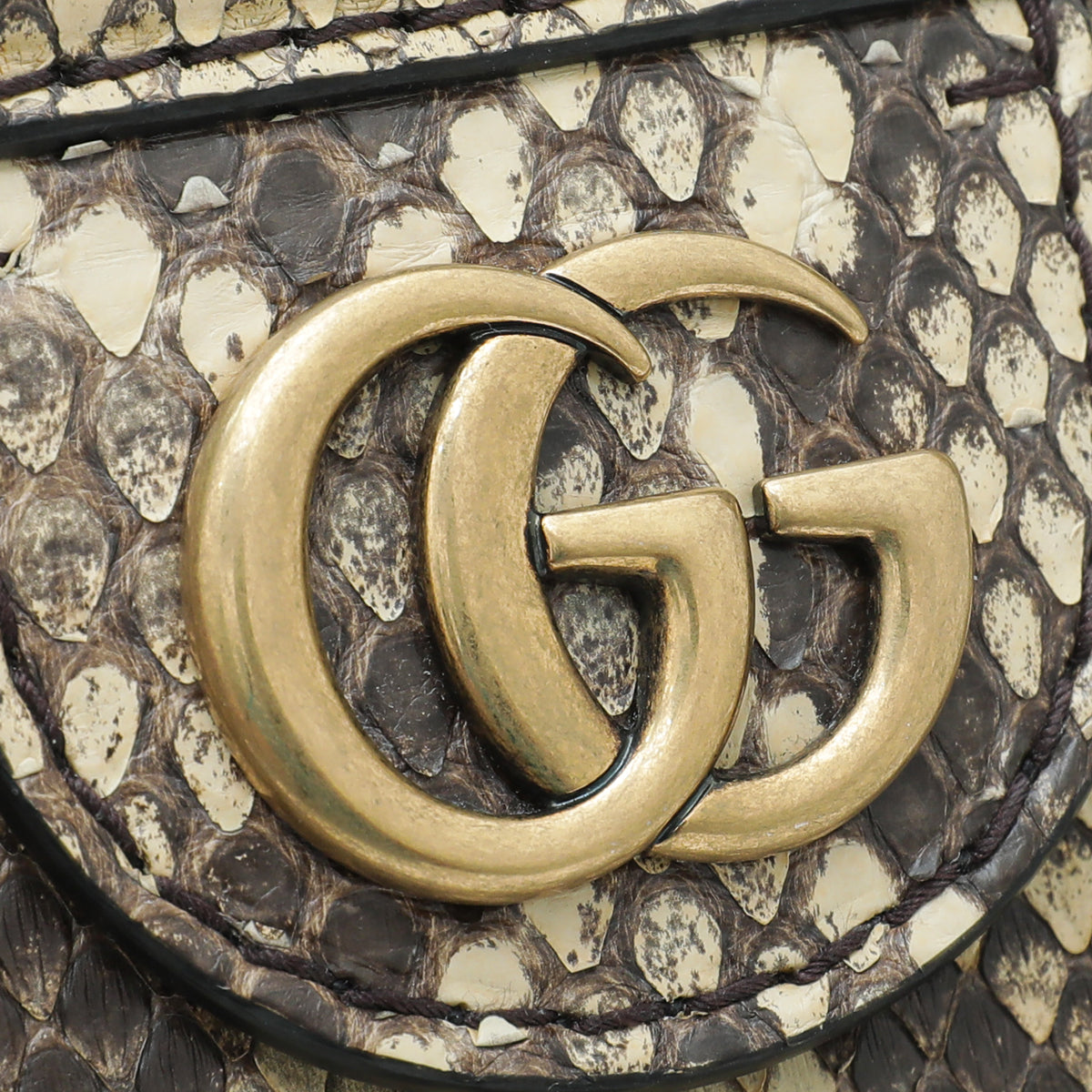 Gucci Bicolor Python Re(Belle) Top Handle Medium Bag