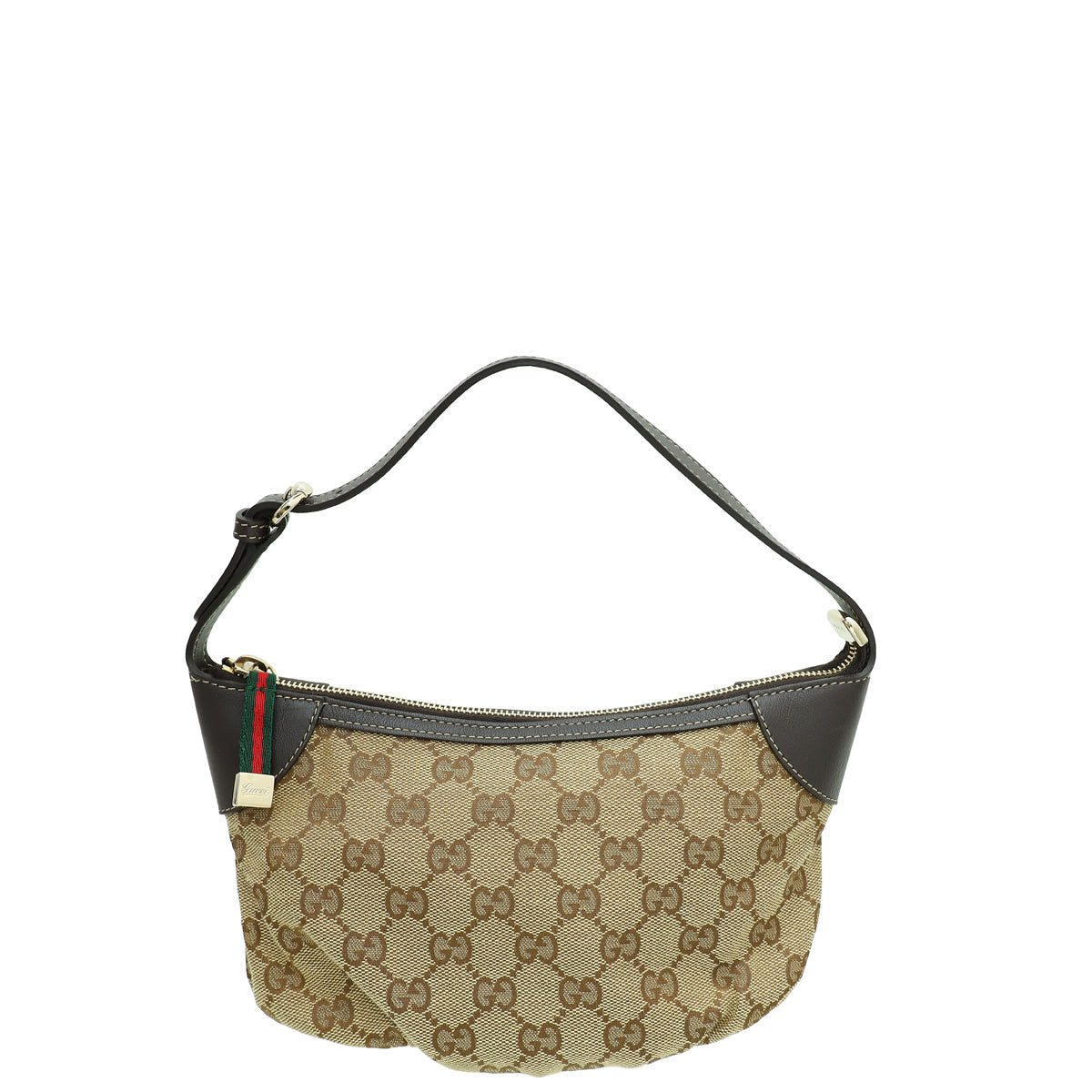 Gucci Brown GG Baguette Small Bag