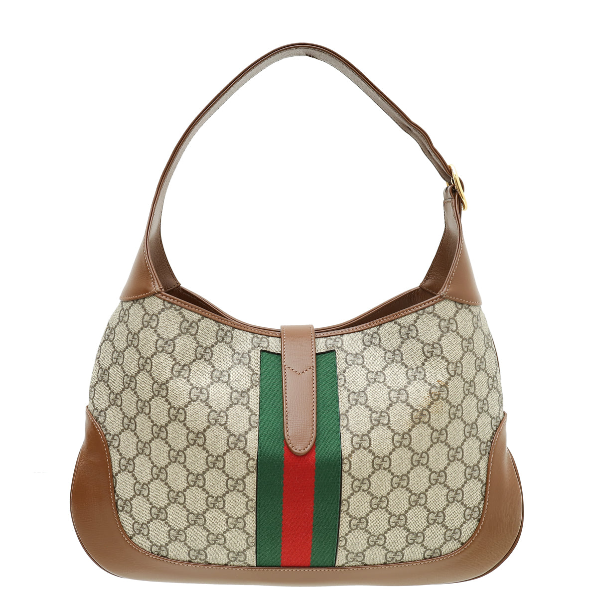 Gucci Bicolor GG Supreme Jackie 1961 Medium Hobo Bag