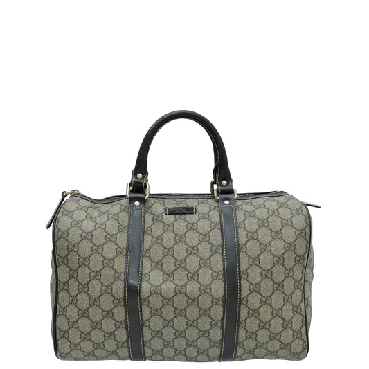 Gucci Bicolor GG Supreme Joy Boston Medium Bag