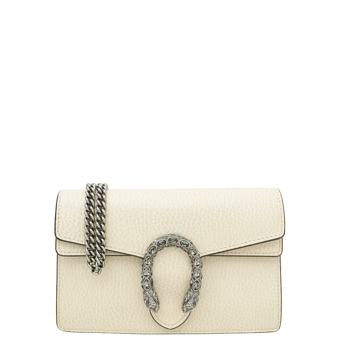 Gucci Ivory Crystal Dionysus Super Mini Bag