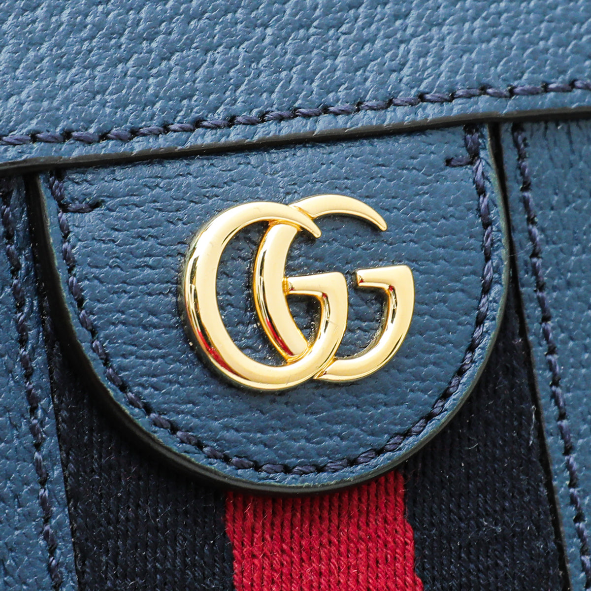 Gucci Navy Blue Ophidia Chain Bag