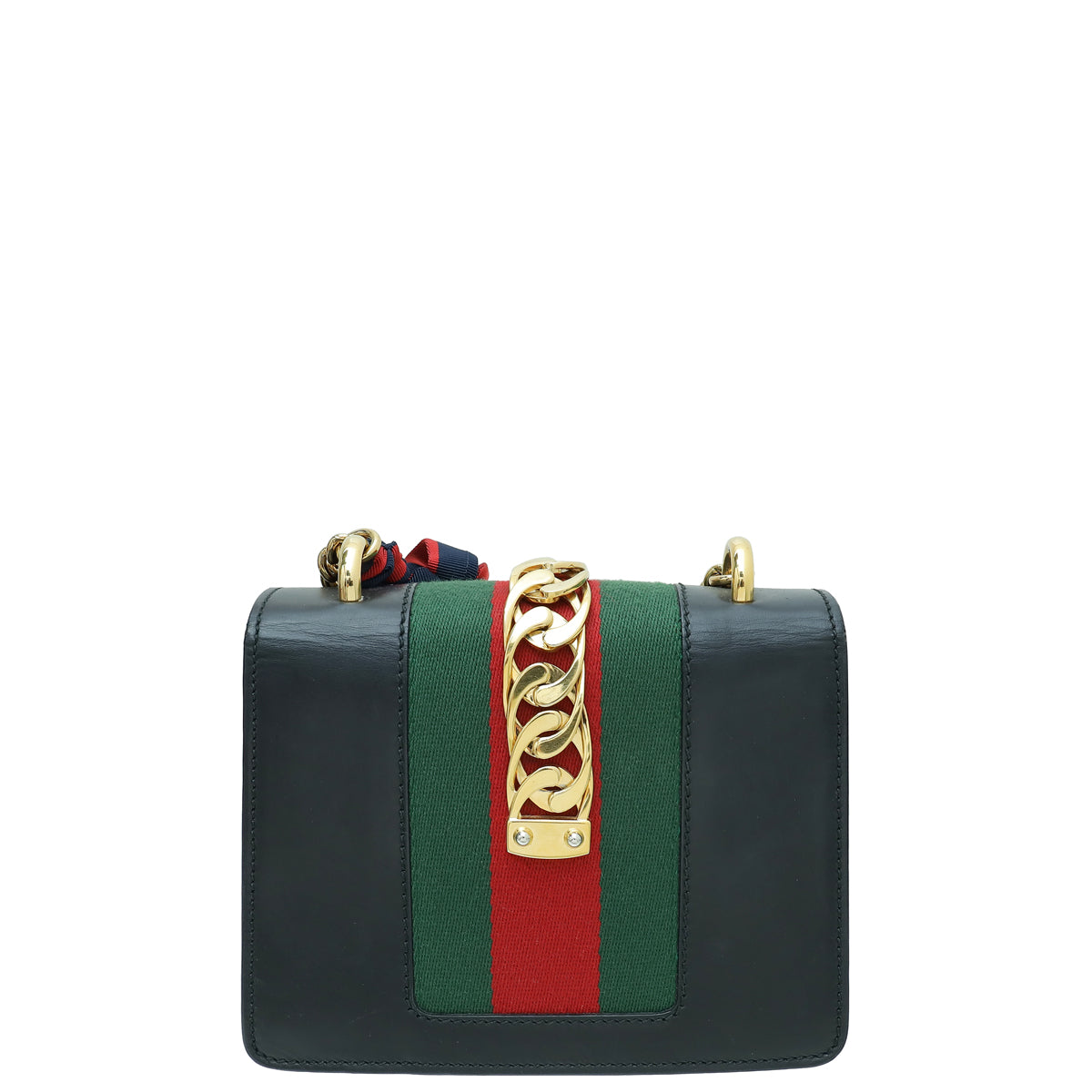 Gucci Black Sylvie Mini Chain Shoulder Bag