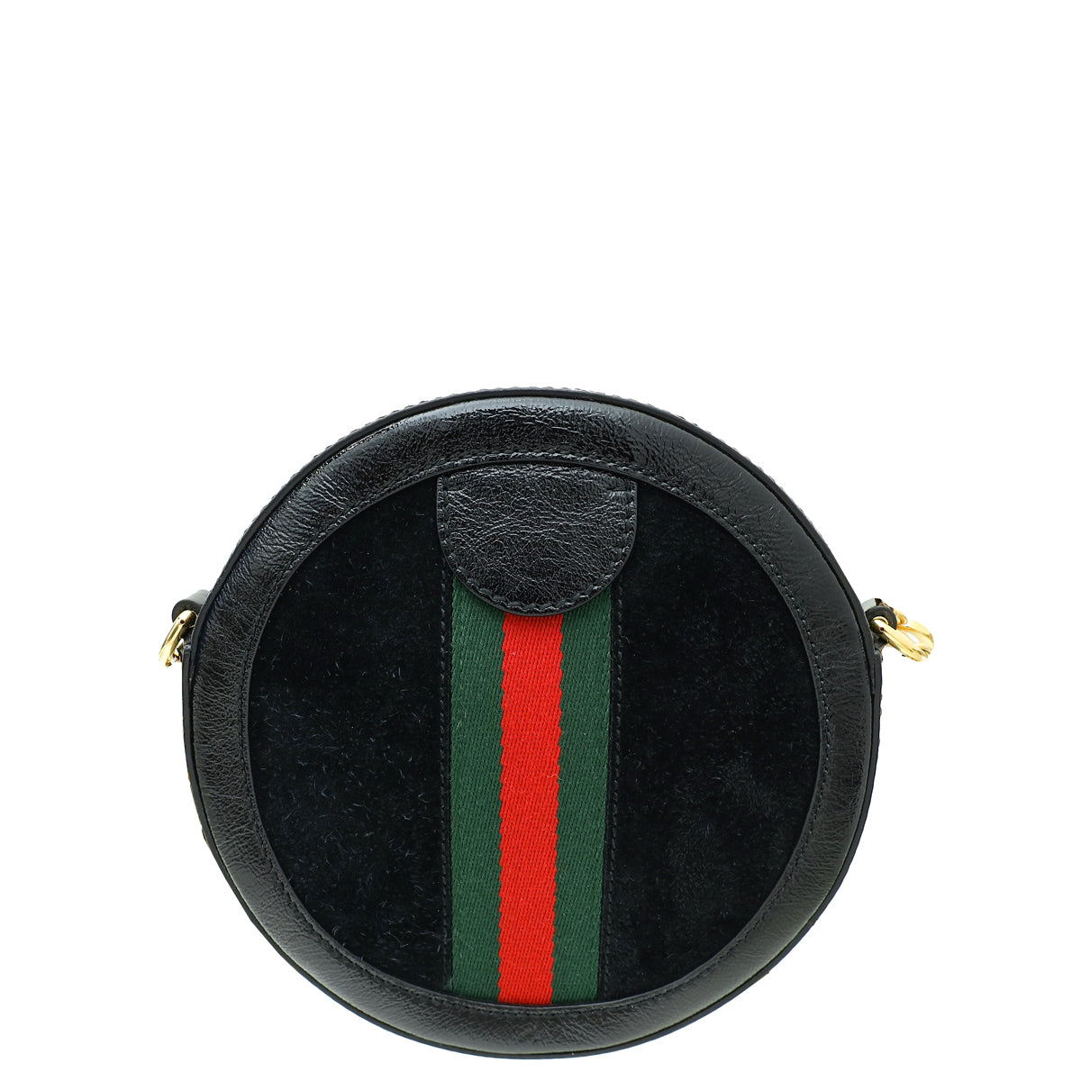 Gucci Black Ophidia Round Mini Shoulder Bag