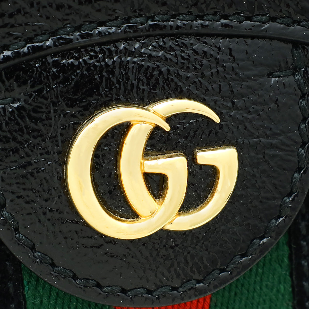 Gucci Black Ophidia Round Mini Shoulder Bag