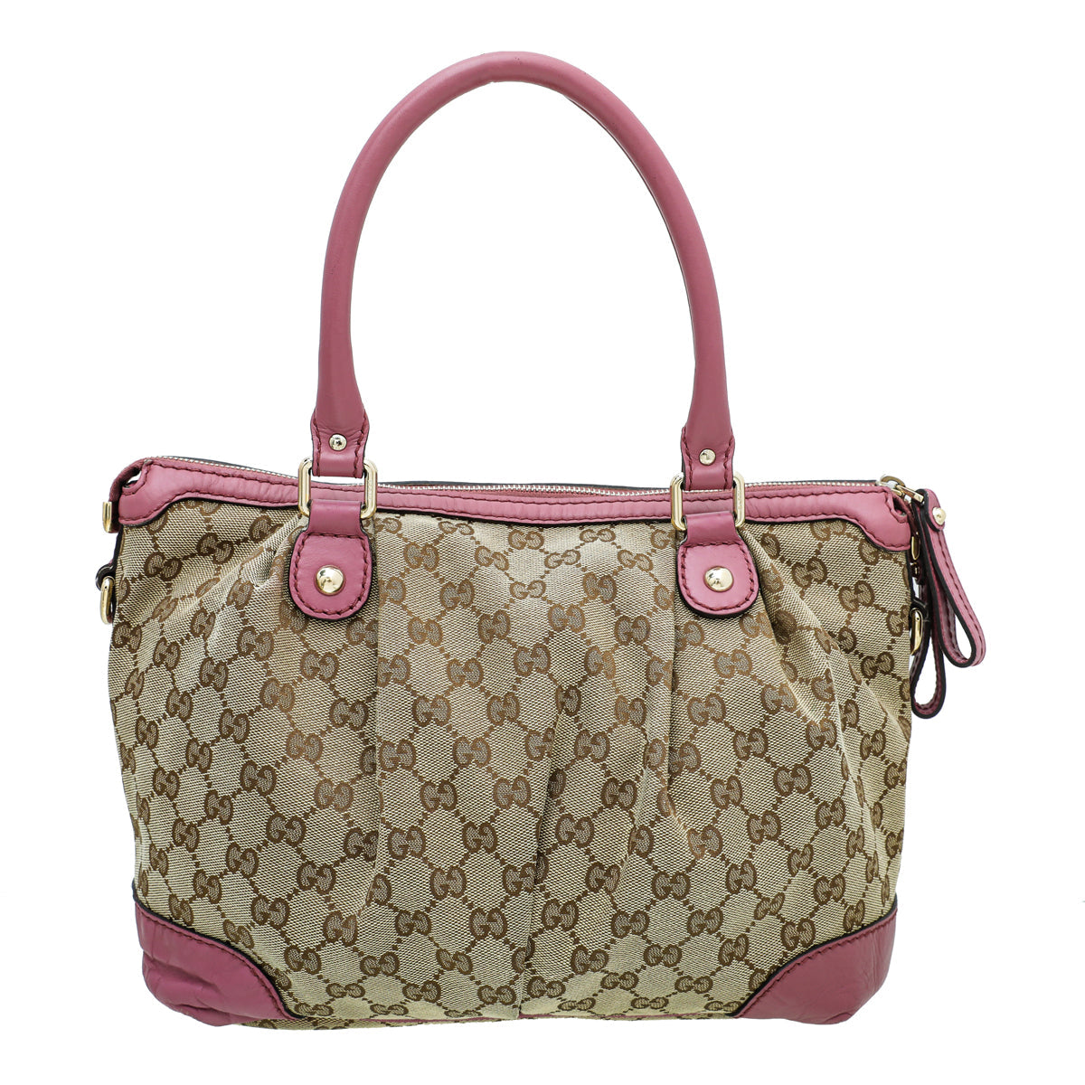 Gucci Bicolor Monogram Sukey Top Handle Bag