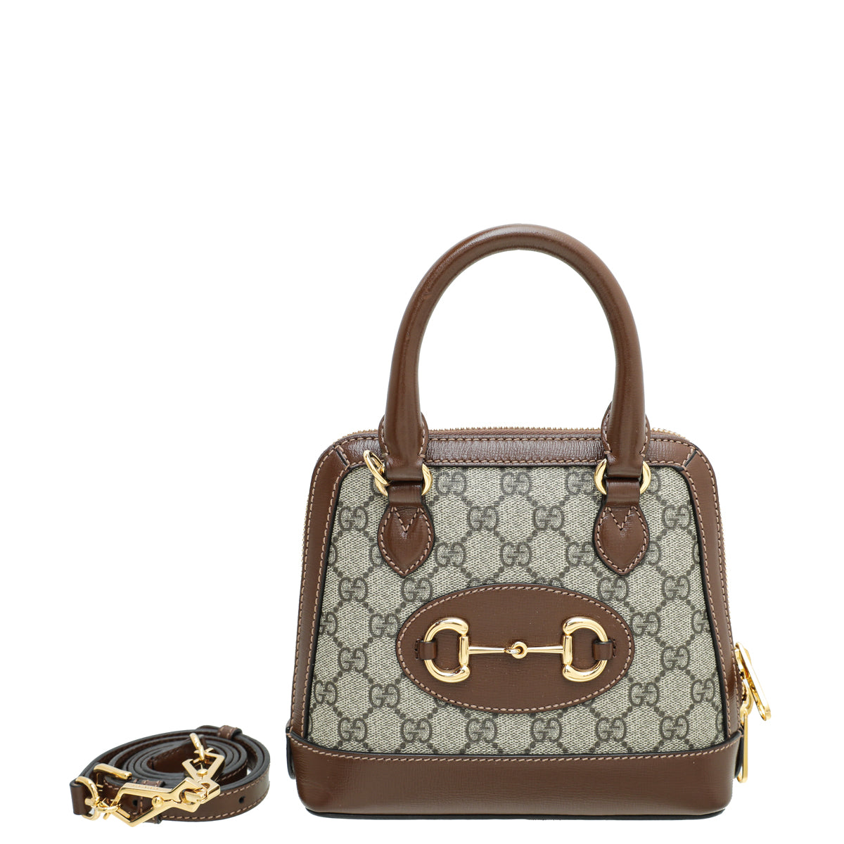 Gucci Bicolor Horsebit 1955 Mini Top Handle Bag