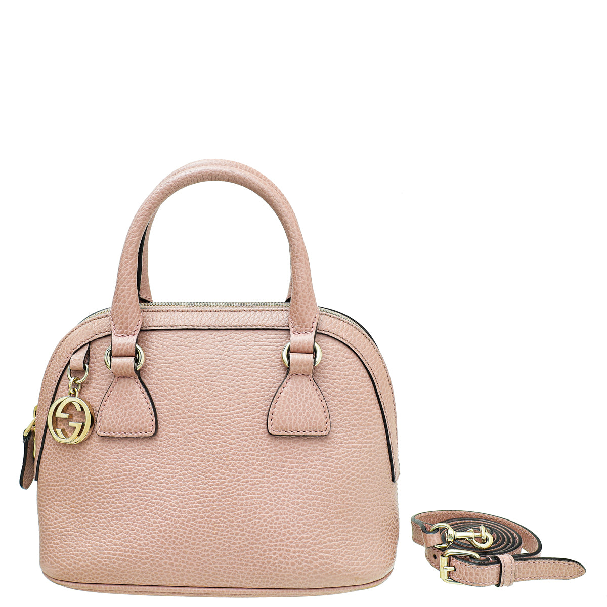 Gucci Dusty Pink GG Charm Dollar Dome Mini Bag