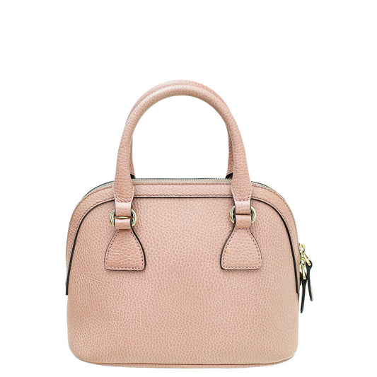 Gucci Dusty Pink GG Charm Dollar Dome Mini Bag