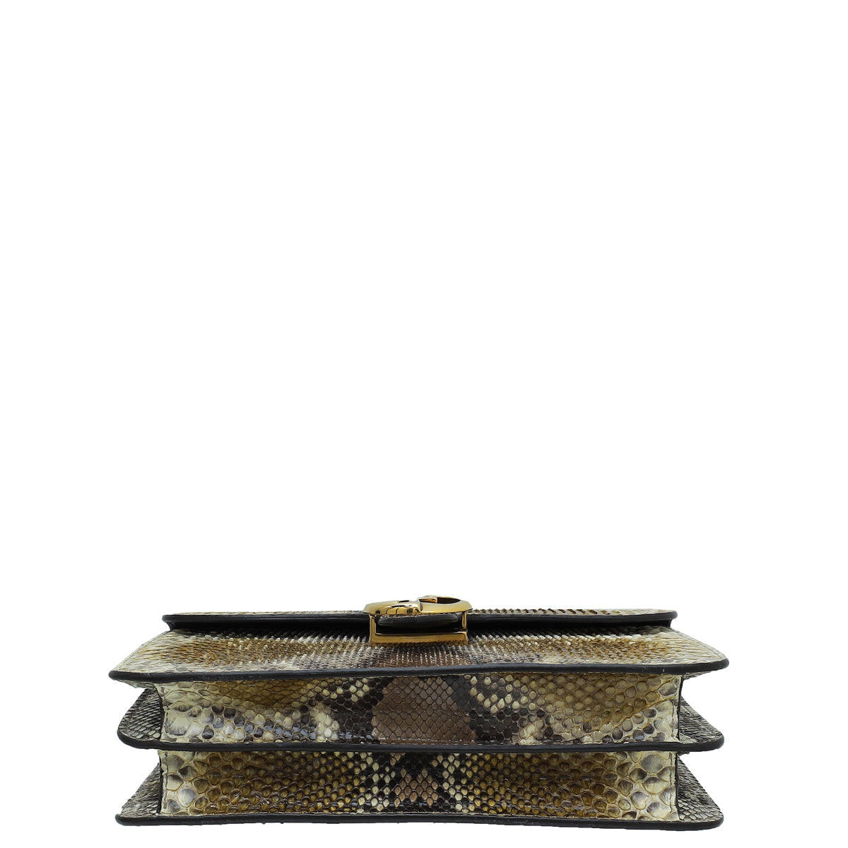 Gucci Tricolor Python 1973 Flap Medium Shoulder Bag