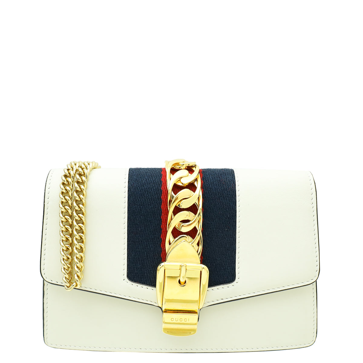 Gucci Off White Super Mini Sylvie Chain Bag