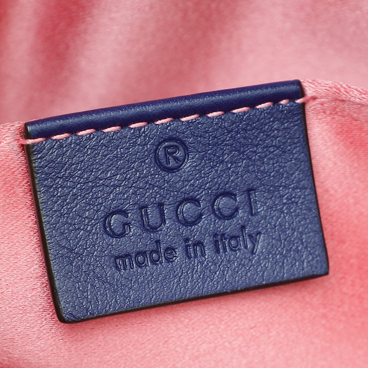 Gucci Navy Blue Velvet GG Marmont Mini Belt Bag