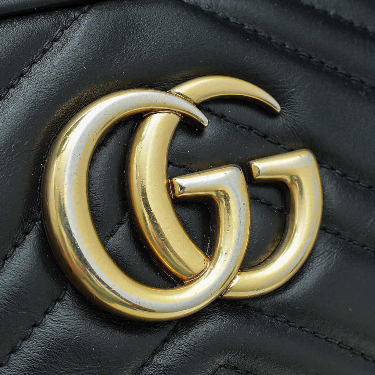 Gucci Black GG Marmont Camera Small Shoulder Bag