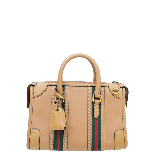 Gucci Brown GG Small Top Handle Bag