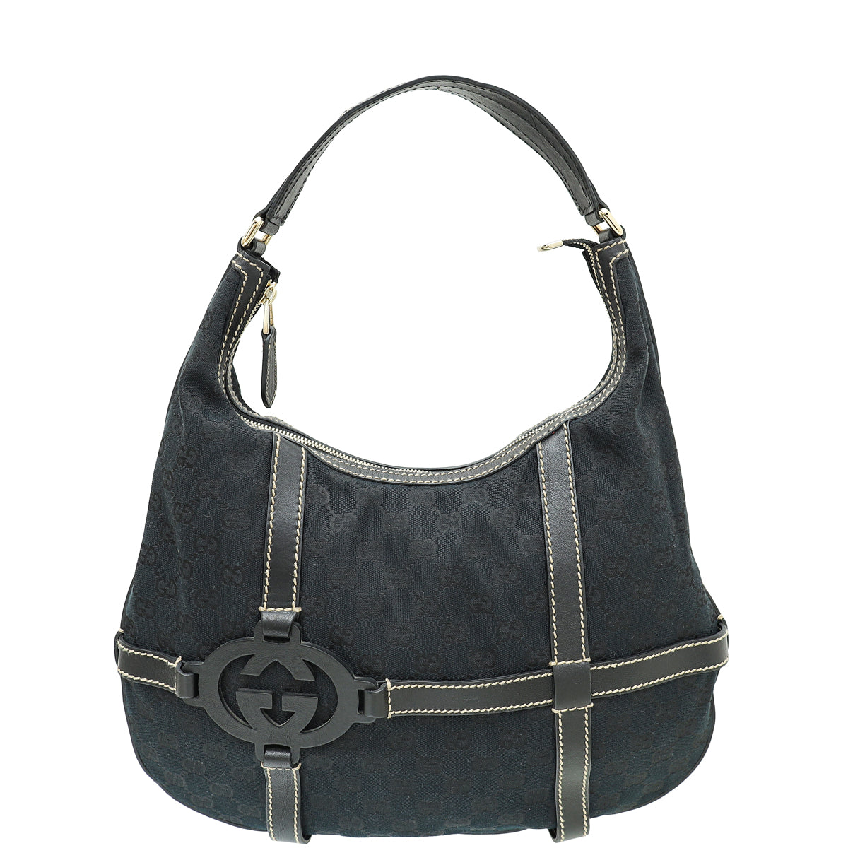 Gucci Black GG Royal Hobo Bag