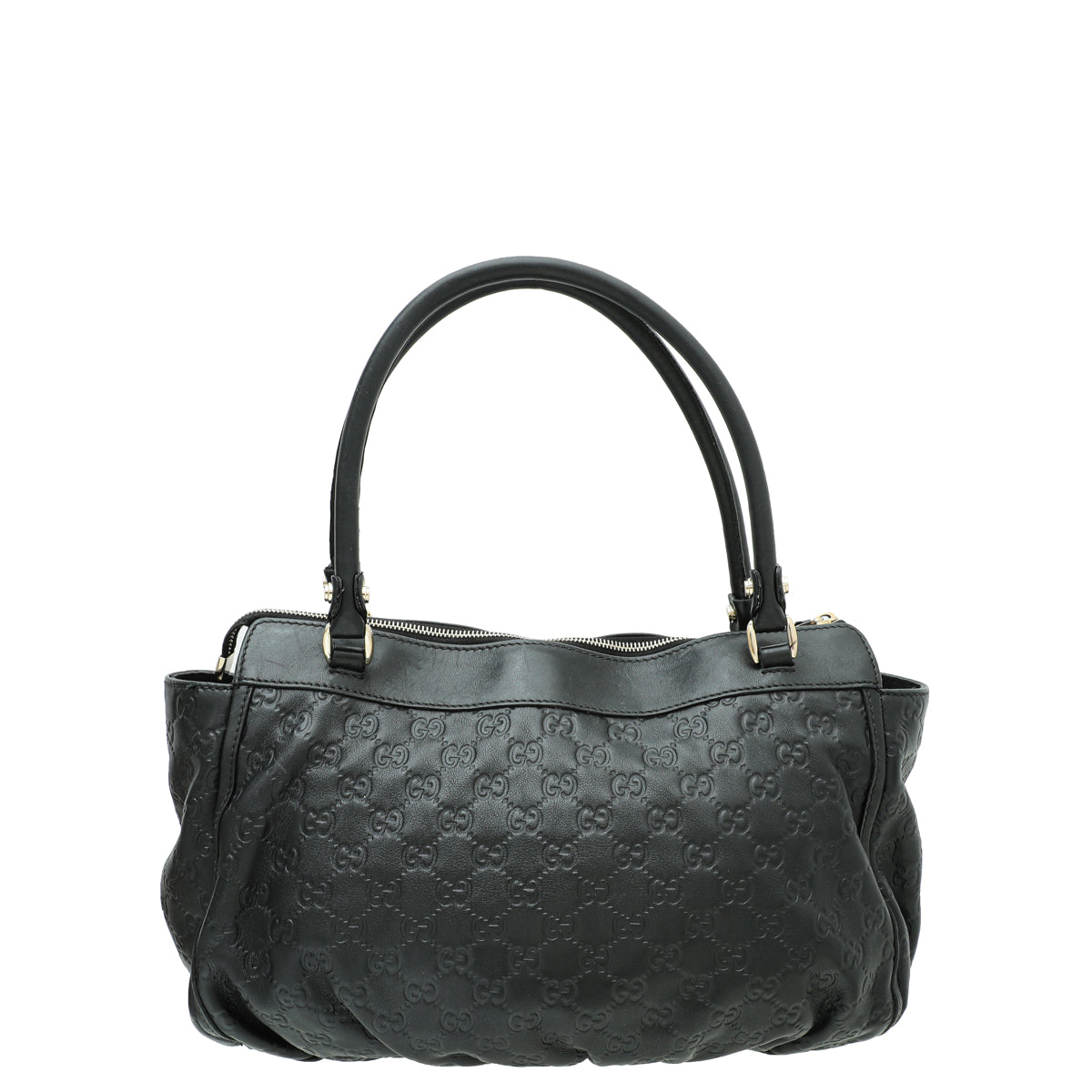 Gucci Black Guccissima D Ring Tote Bag