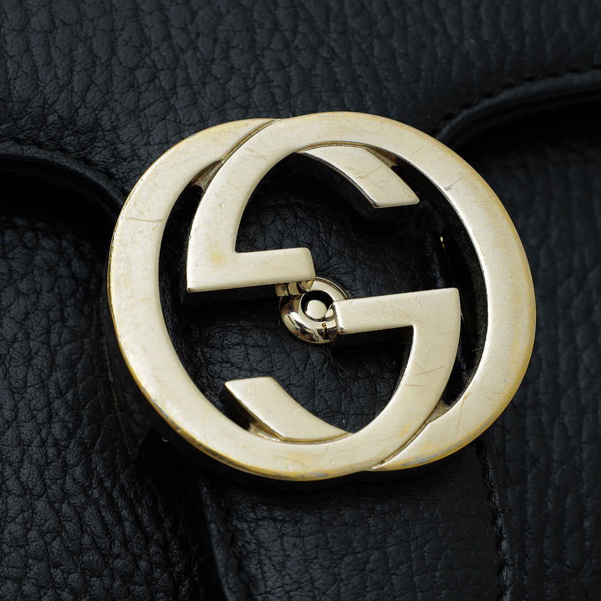 Gucci Black Small Interlocking G Shoulder Bag