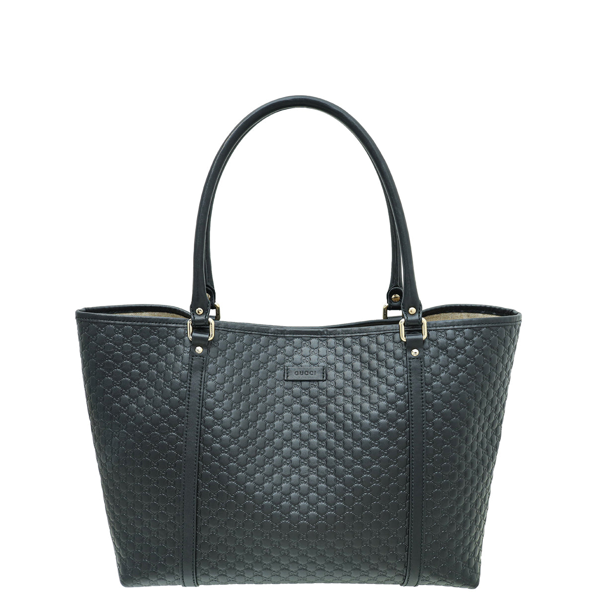 Gucci Black GG Microguccissima Joy Medium Tote Bag