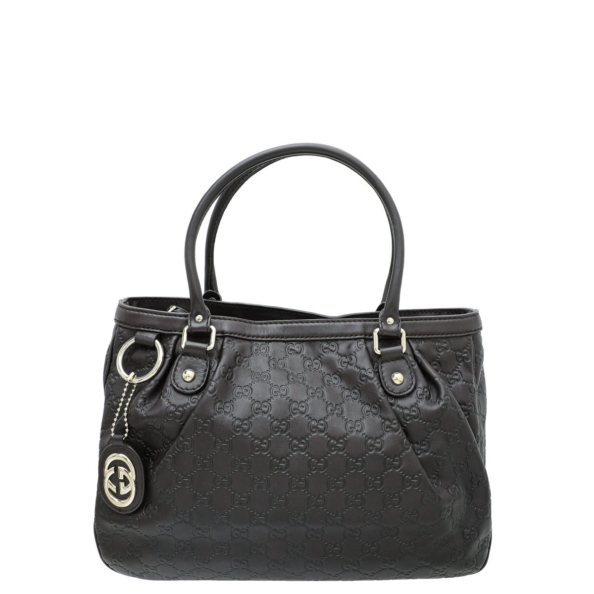 Gucci Chocolate GG Guccissima Sukey Top Handle Tote Bag