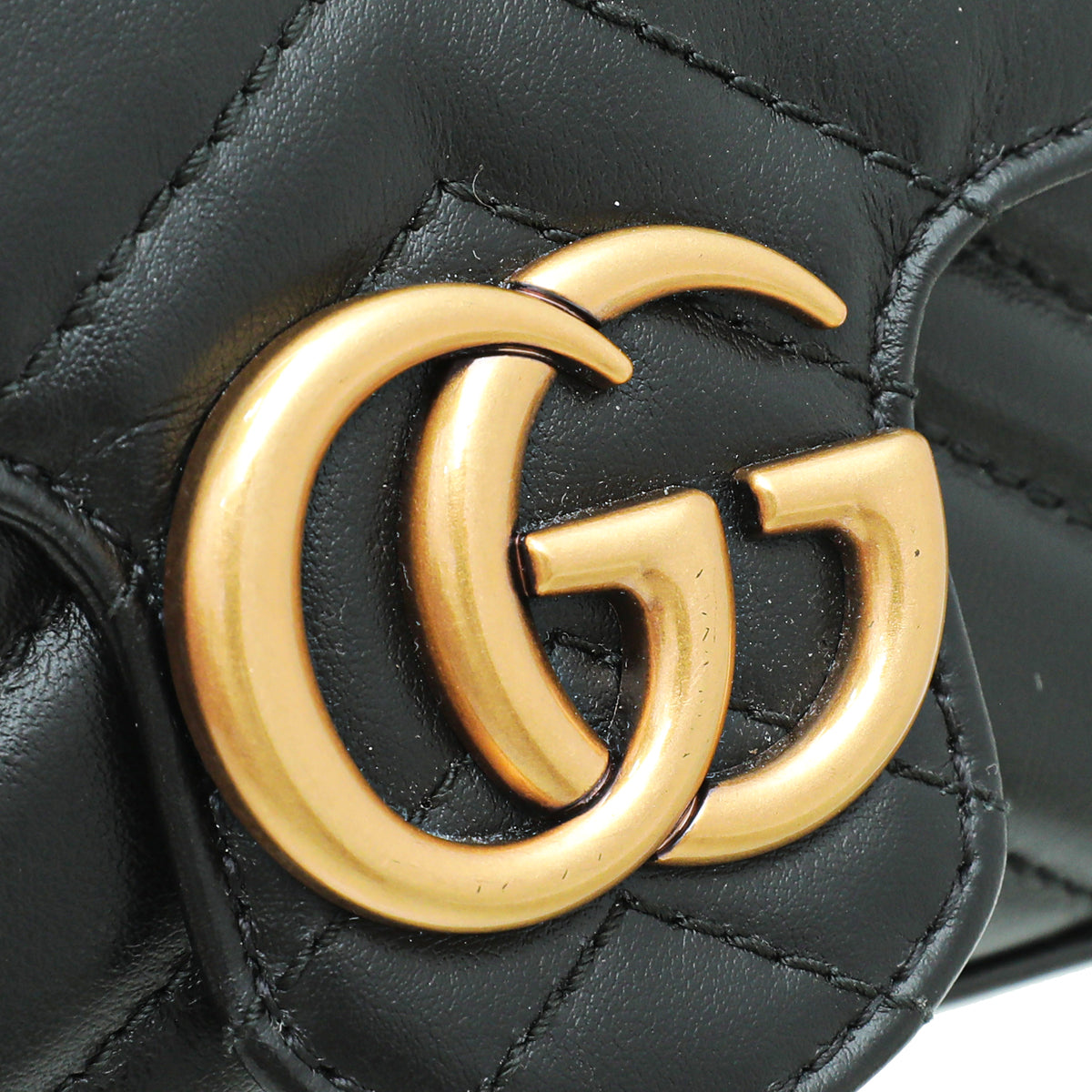 Gucci Black GG Marmont Super Mini Bag