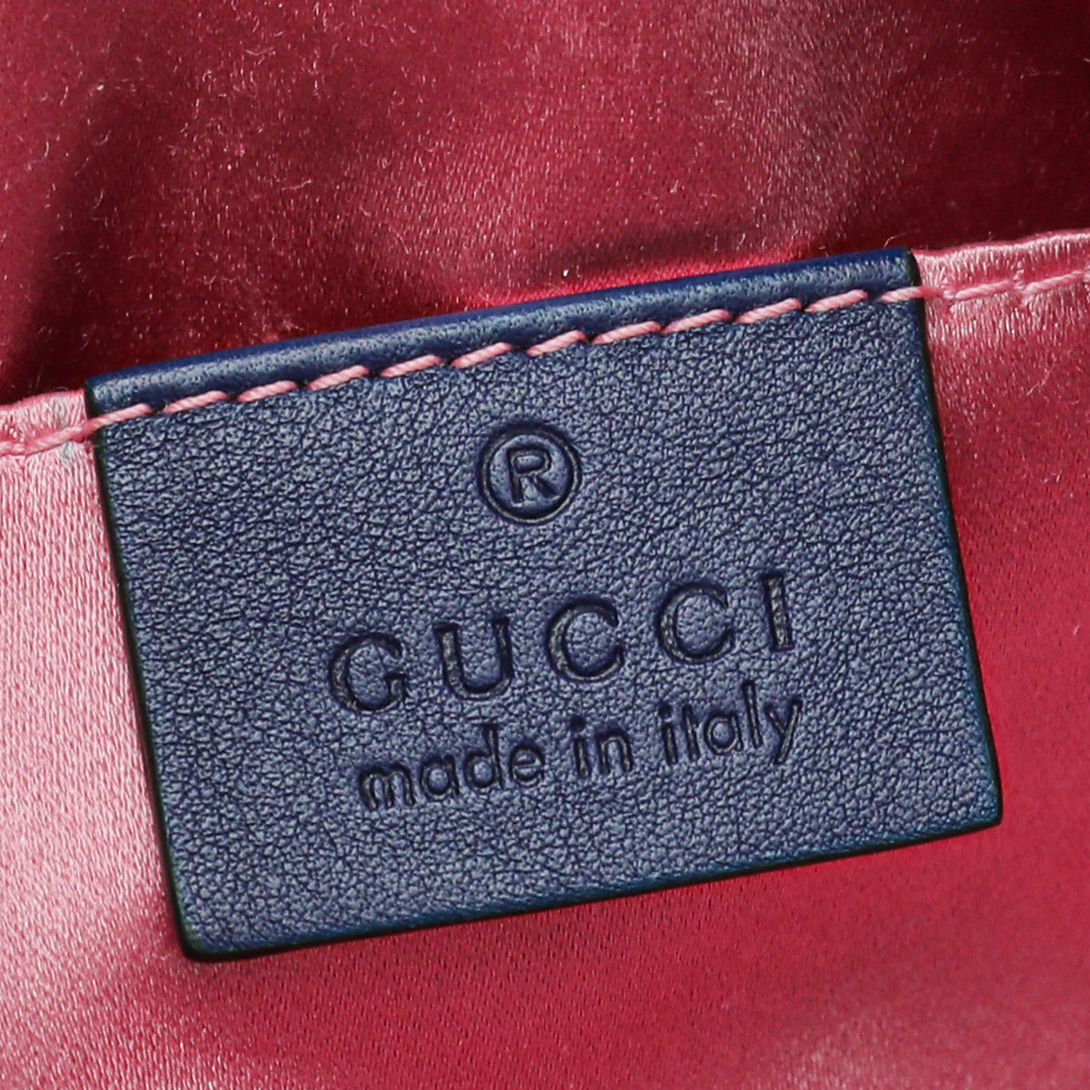 Gucci Navy Blue Velvet GG Marmont Belt Bag