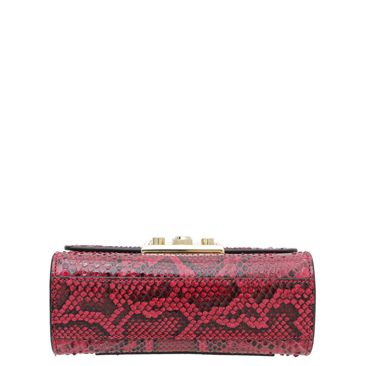 Gucci Red Python Padlock Small Shoulder Bag