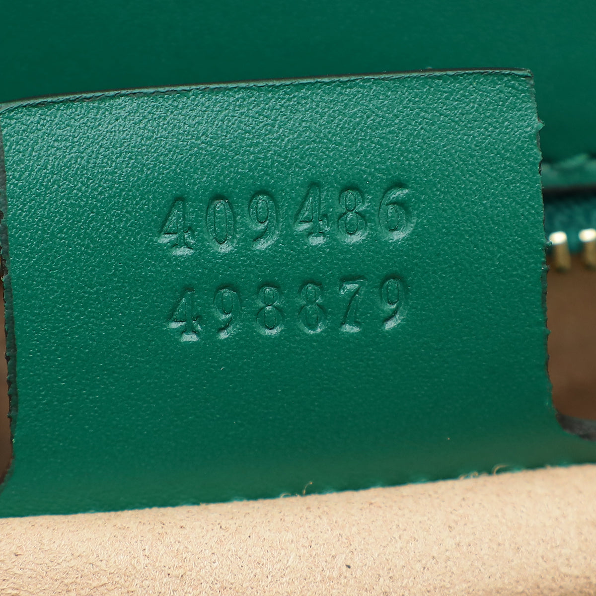 Gucci Green Guccissima Padlock Medium Bag