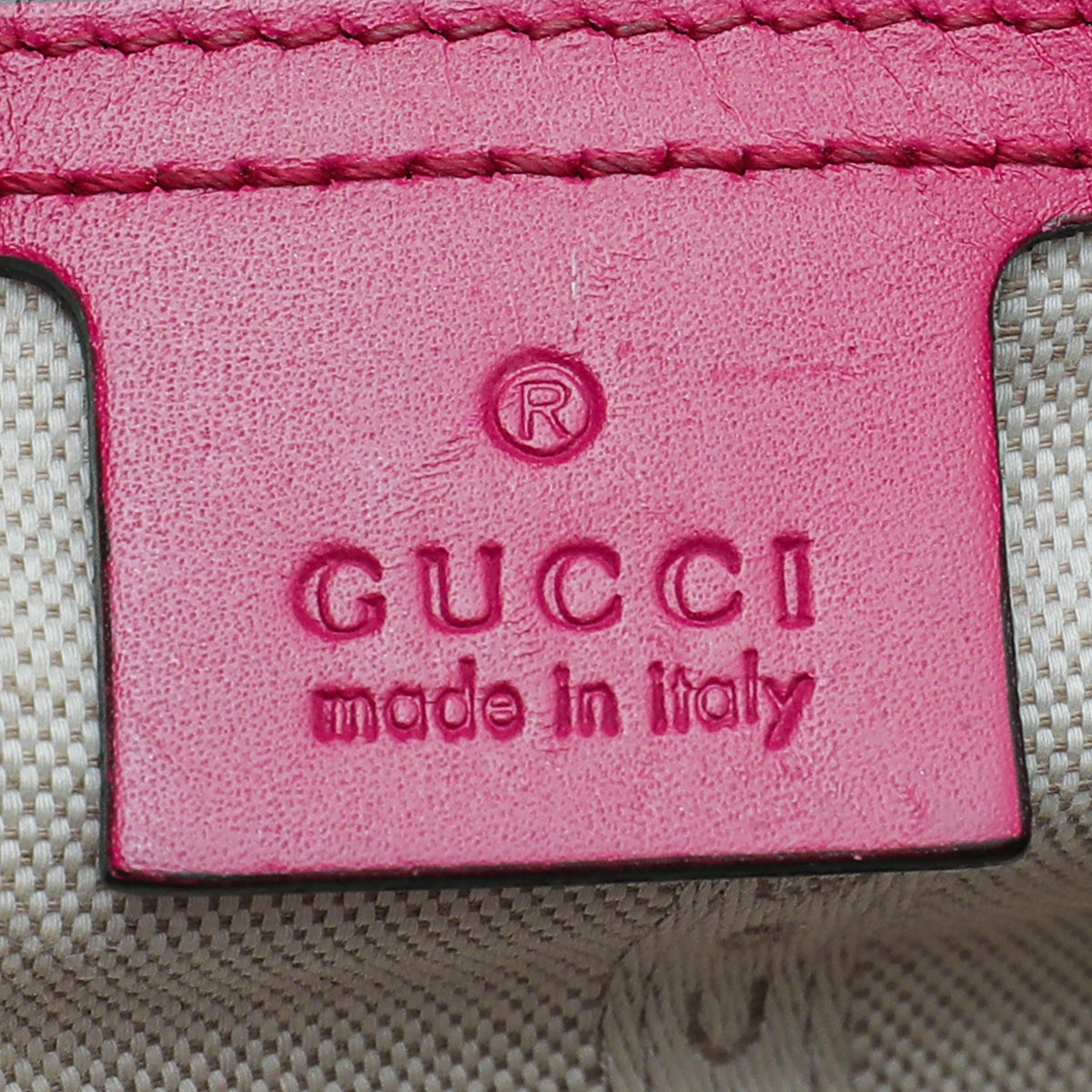 Gucci Fuchsia GG Bright Diamant Textured Top Handle Bag