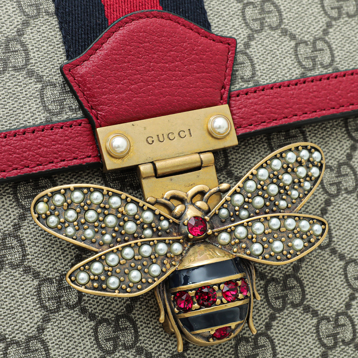 Gucci Tricolor Queen Margaret Top Handle Bag