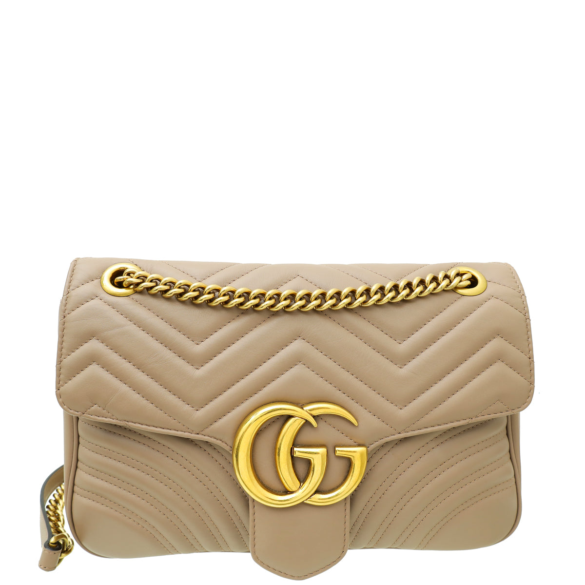 Gucci Dusty Pink GG Marmont Matelasse Medium Shoulder Bag