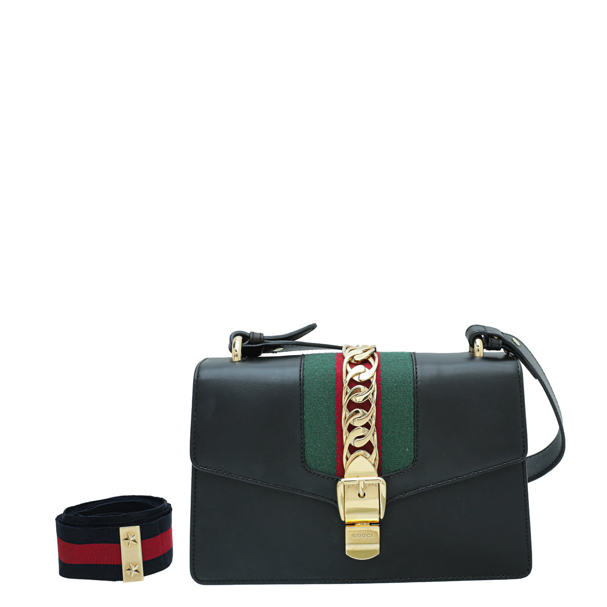 Gucci Black Sylvie Small Shoulder Bag