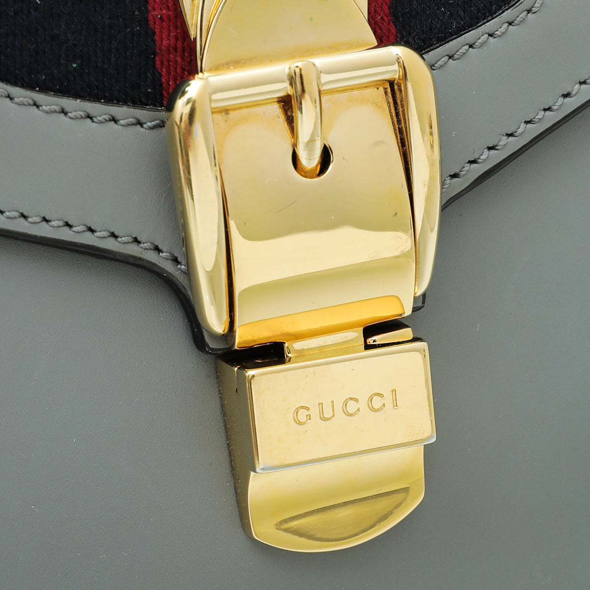 Gucci Grey Sylvie Top Handle Mini Bag