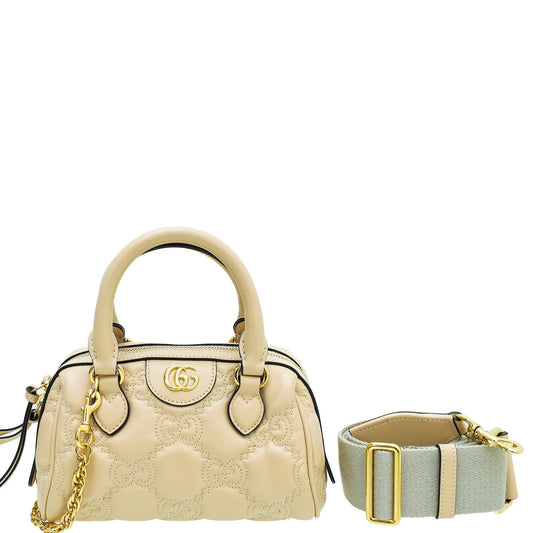 Gucci Beige GG Matelasse Mini Bag