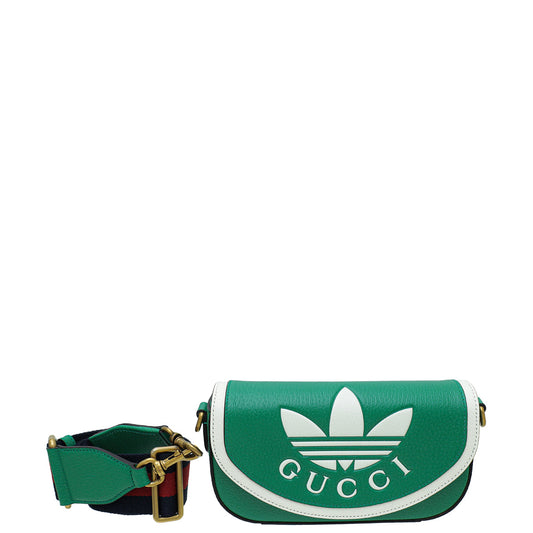 Gucci Bicolor x Adidas Web Crossbody Bag