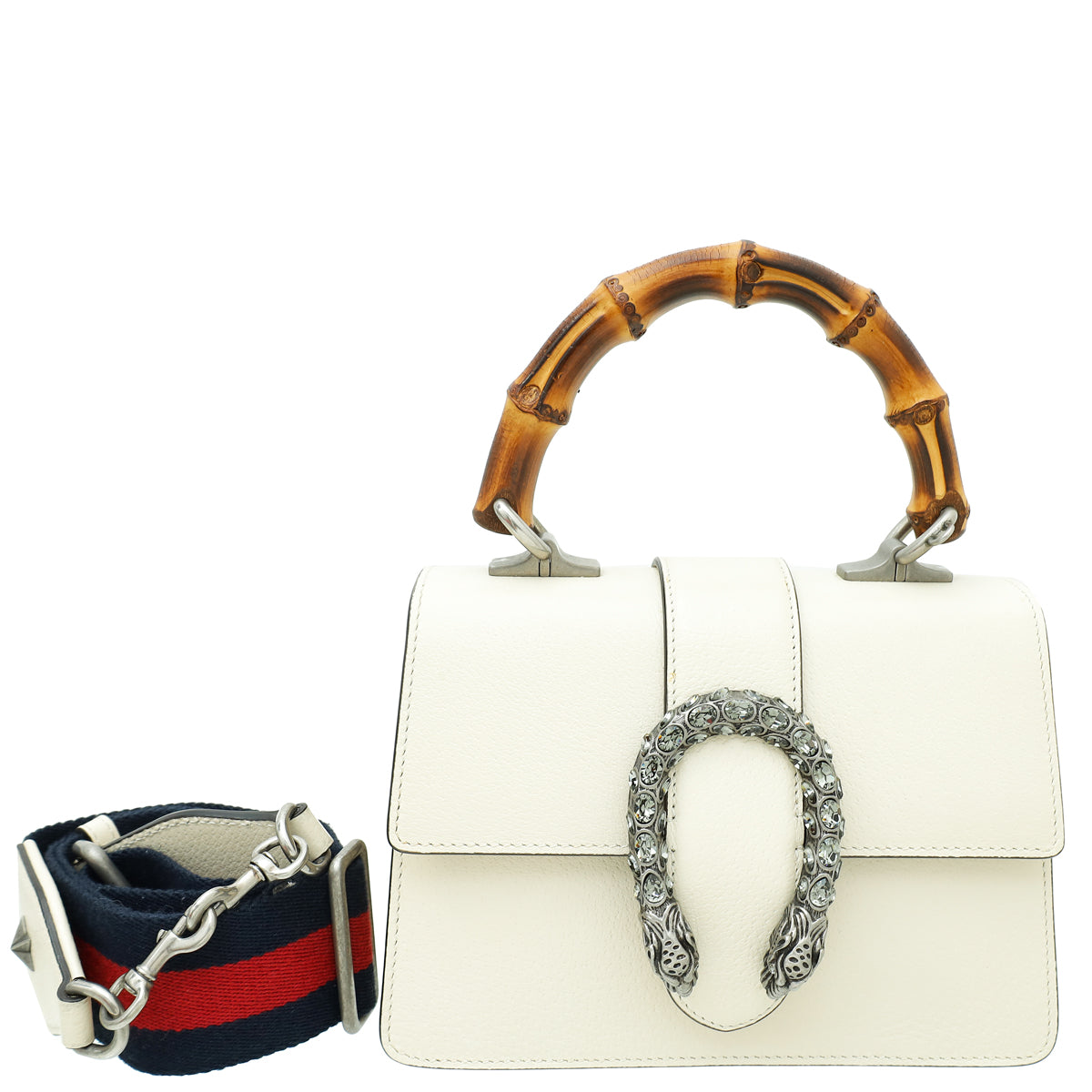 Gucci White Cream Dionysus Top Handle Bag