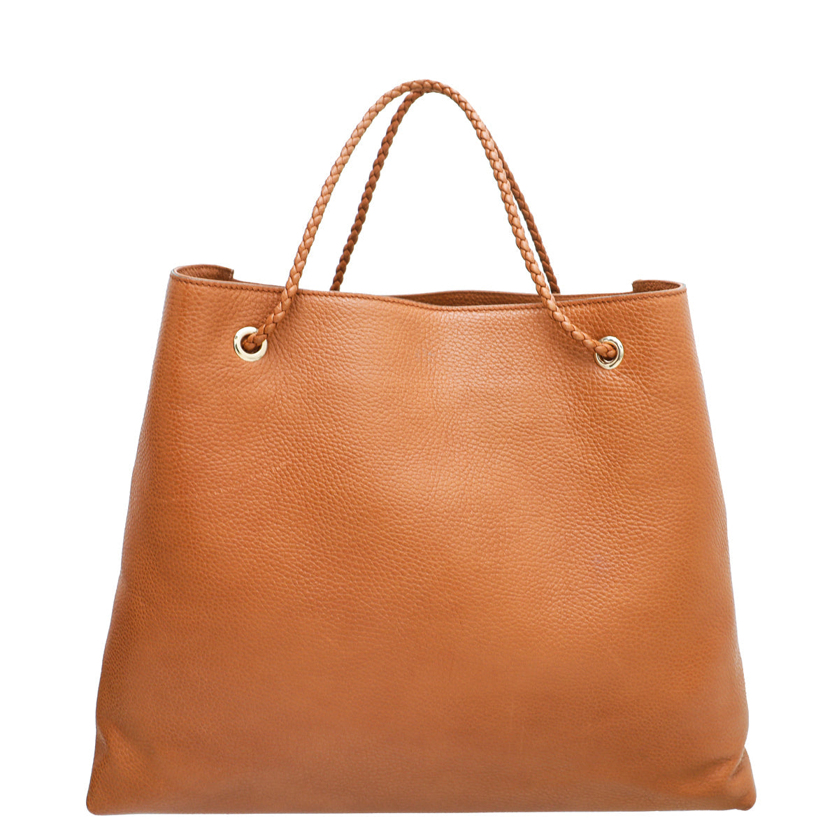 Gucci Brown Braided Handle Gifford Tote Bag