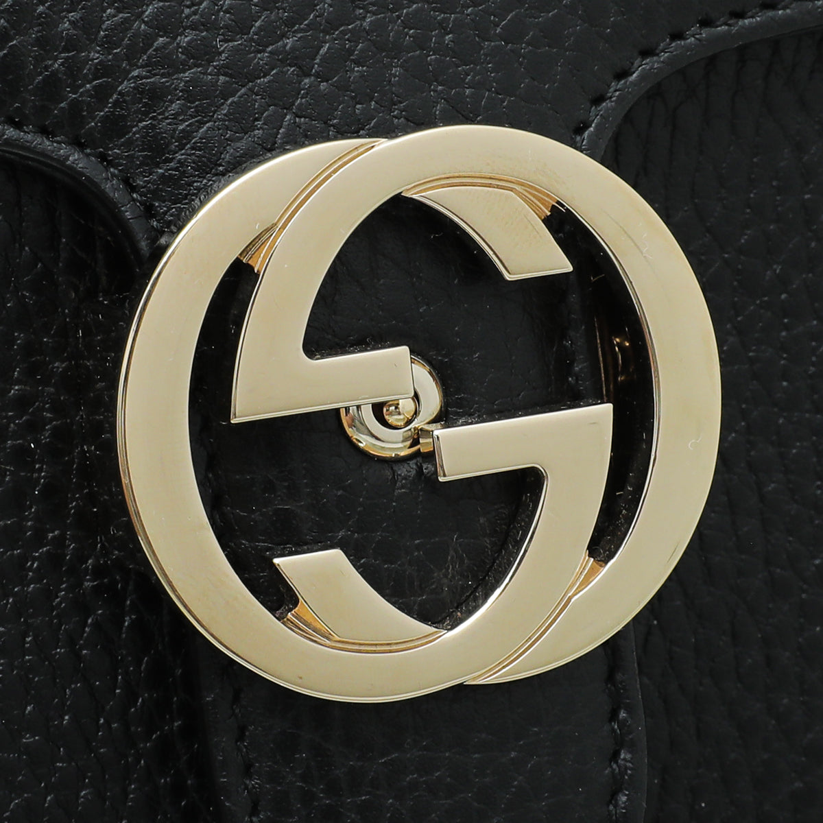 Gucci Black Interlocking G Chain Small Bag