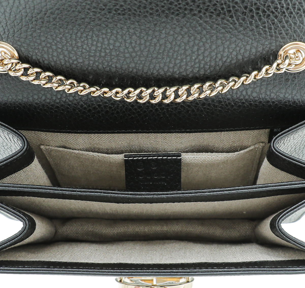 Gucci Black Interlocking G Chain Small Bag