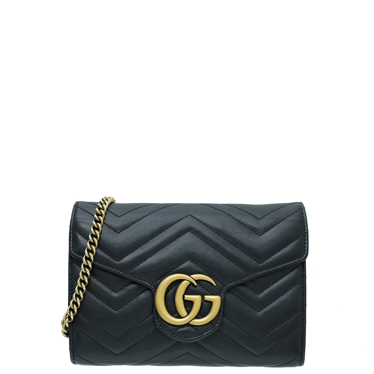 Gucci Black GG Marmont Mini Shoulder Bag