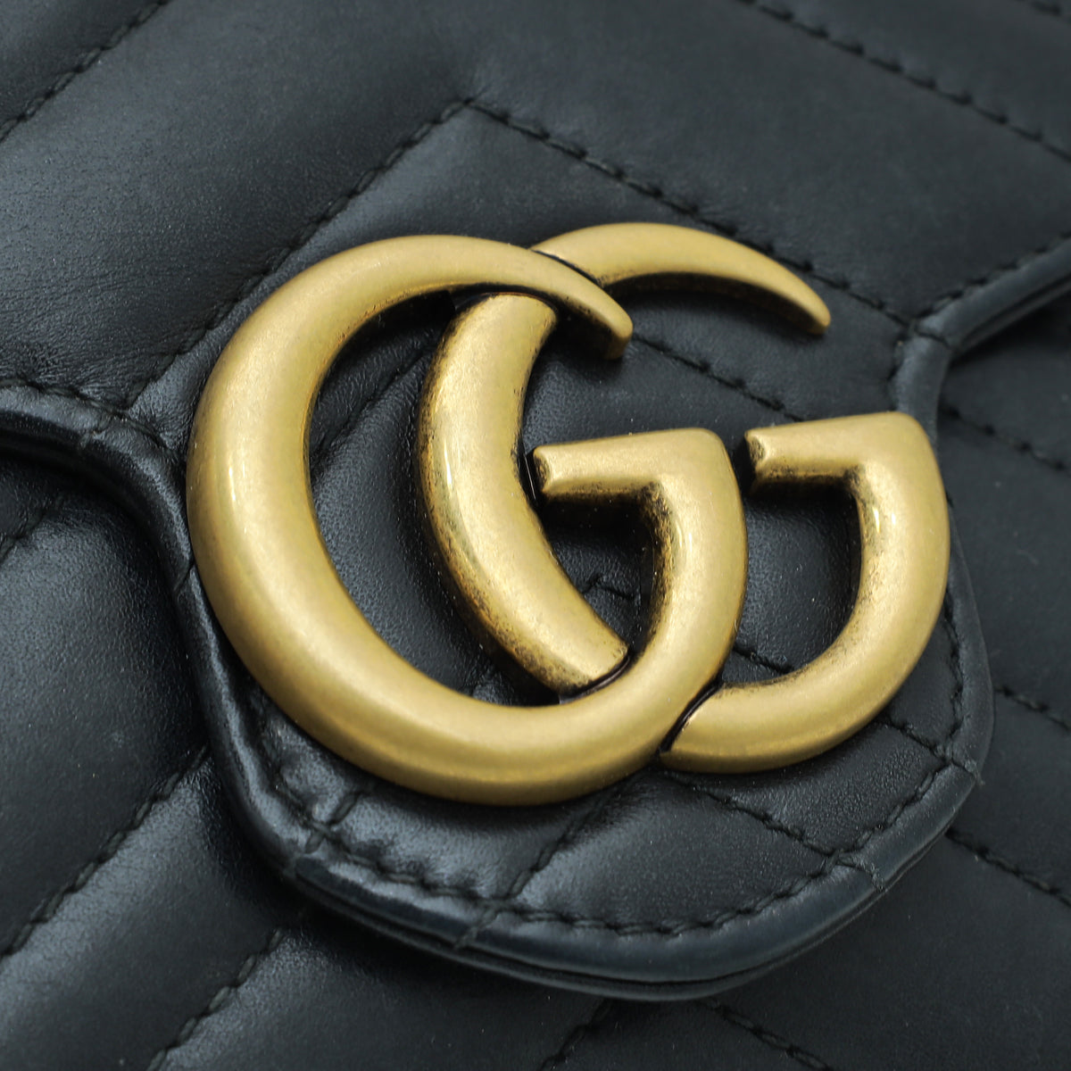 Gucci Black GG Marmont Mini Shoulder Bag