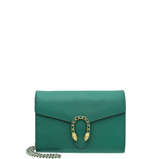 Gucci Emerald Green Dionysus Mini Shoulder Bag