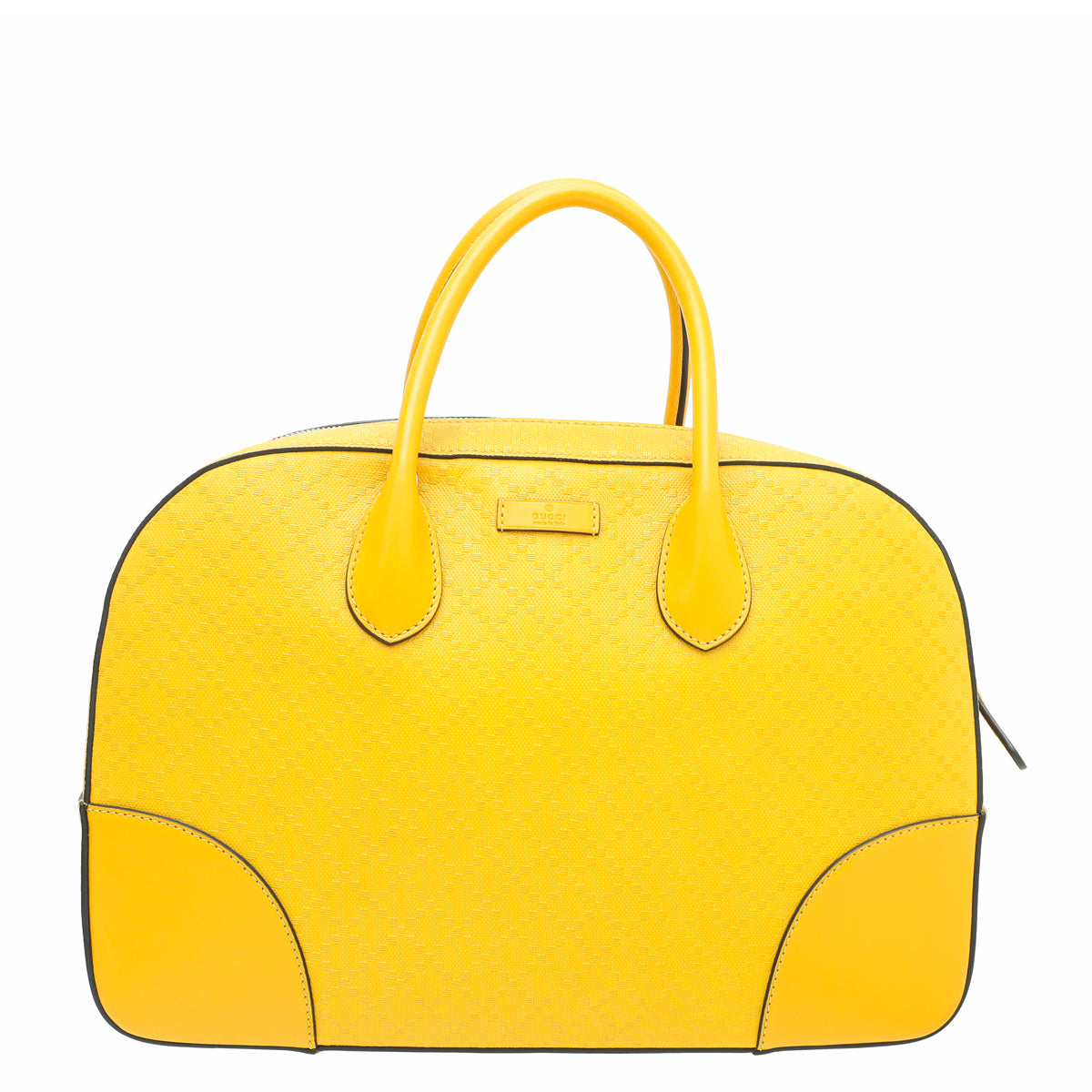 Gucci Yellow Bright Diamante Top Handle Bag