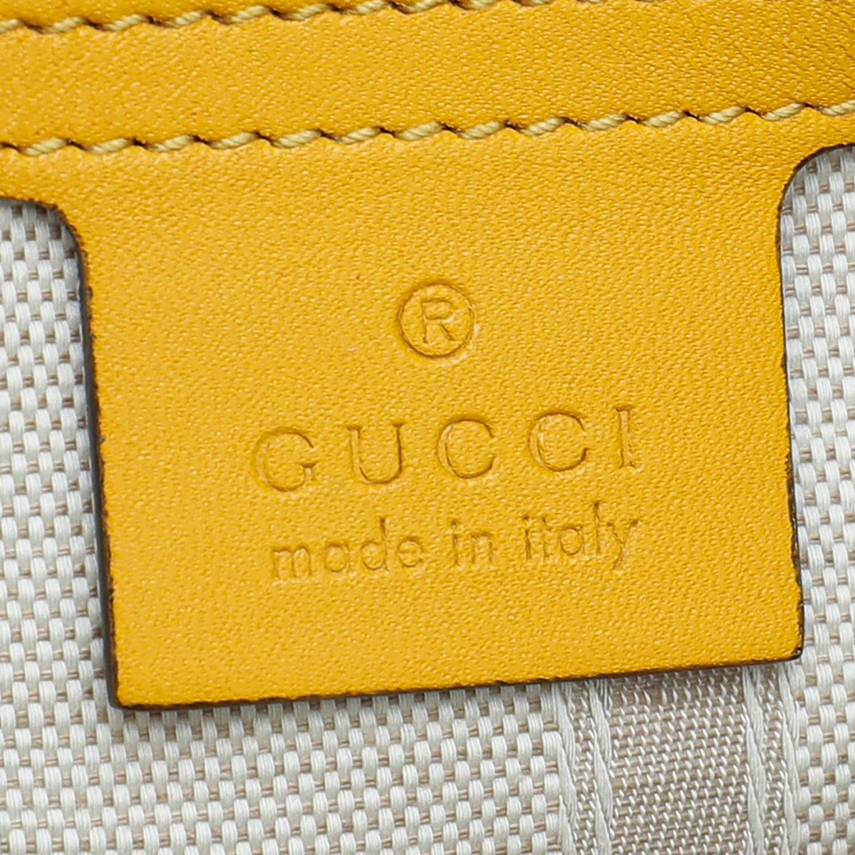 Gucci Yellow Bright Diamante Top Handle Bag