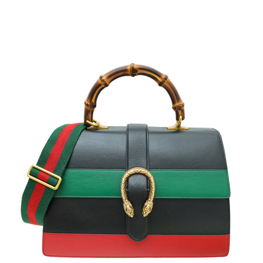 Gucci Multicolor Dionysus Bamboo Top Handle Large Bag