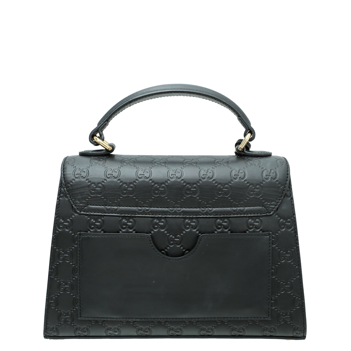 Gucci Black GG Guccissima Top Handle Small Bag