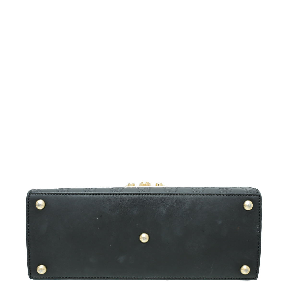 Gucci Black GG Guccissima Top Handle Small Bag